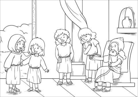 The King Ordered To Give Back Everything That Belonged To The Woman Coloring Page